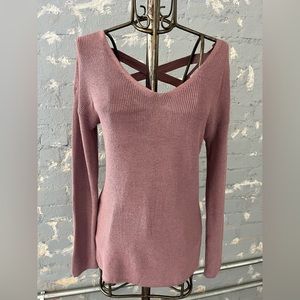 Lightweight, Long sleeved Rose colored Sweater